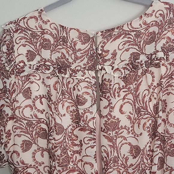 BB Dakota Twirl Win Faux Wrap Ruffle Hem Size 6 - Picture 8 of 13